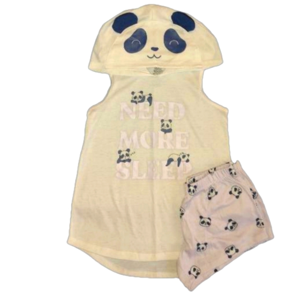 Girls SO 2 Piece Panda Pajamas Size 8